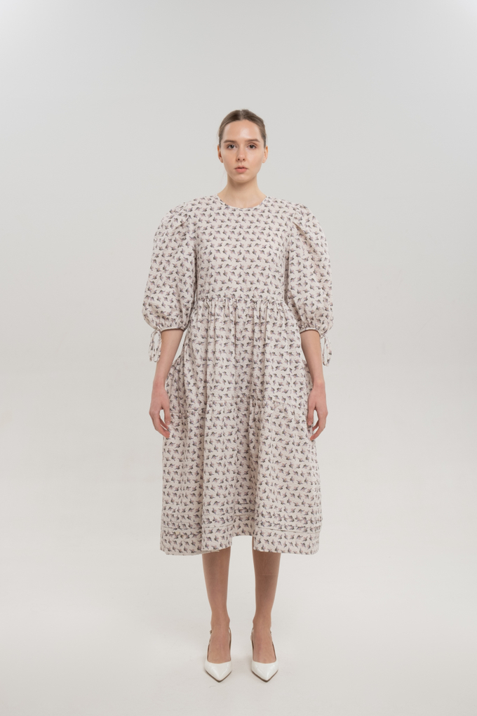 Платье "Жатка", бежевый