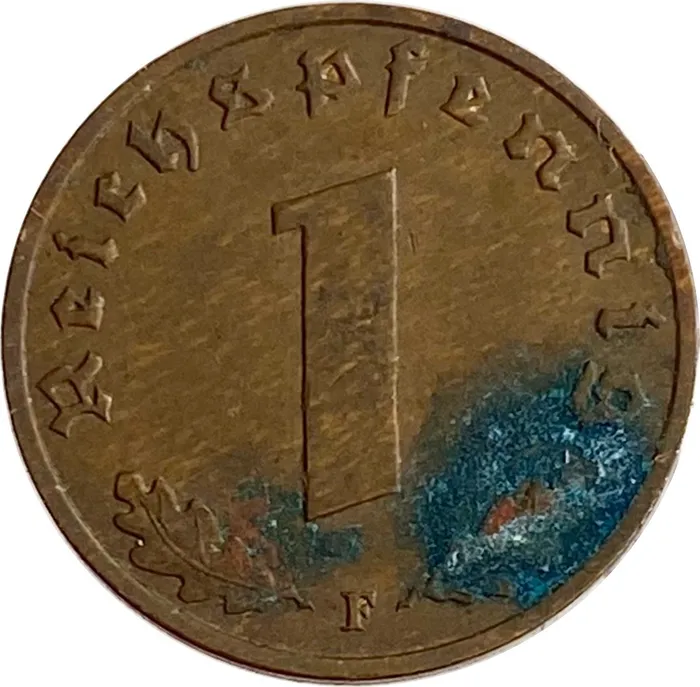 1 рейхспфенниг 1940 Германия (Третий рейх) "F"