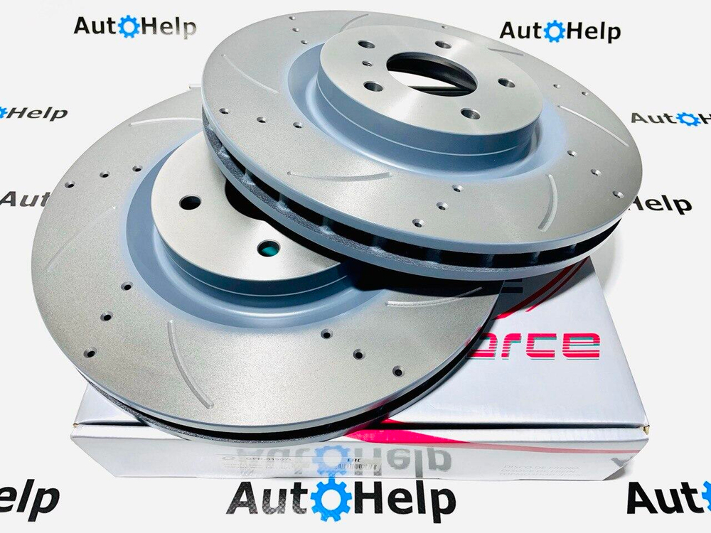 Диск тормозной перфорированный G-Brake GFR-20840L передний левый 324mm