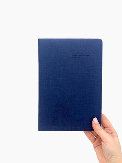 Блокнот 112 л. В5 25*17,5 см лин. т.син.джинс (7674-5)