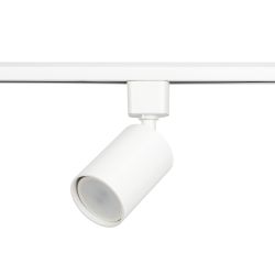 Трековый светильник однофазный ЭРА TR76-GU10 WH под лампу GU10 белый | Однофазные светильники под лампу