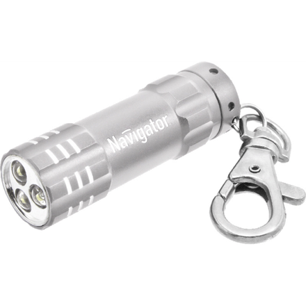 Фонарь Navigator 94969 NPT-KC03-Gr-3LR44 бр.алюм 3LED сер.бл