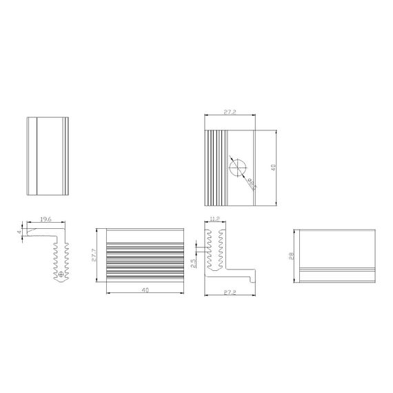 Регулируемый концевой зажим для модулей 30-45 мм, фото №844898374