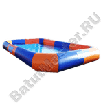Квадратный надувной бассейн "Зебра" 8*8*0.65 м