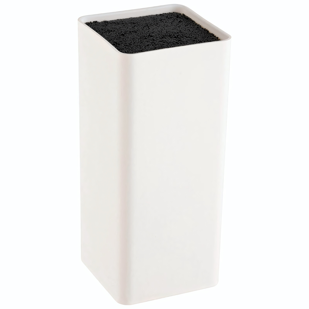 Подставка для ножей "Fantasia" 10*10*22,5см, цвет белый