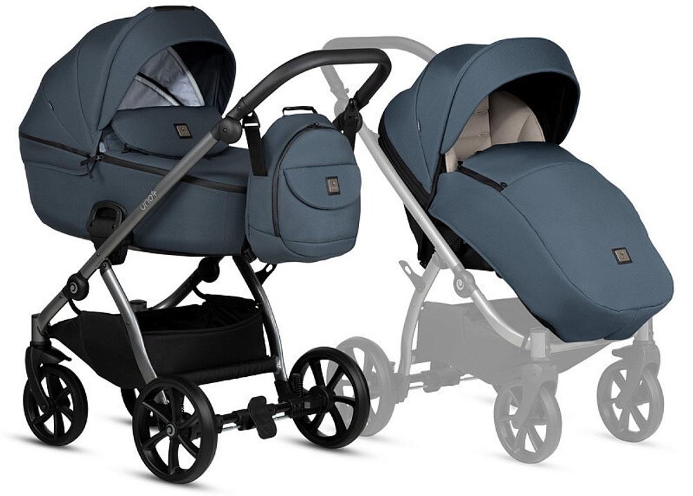 Детская коляска Tutis Uno 5 Plus Essential collection 3 в 1 с автокреслом Elo Lux EduSky Black 1402160 Marine
