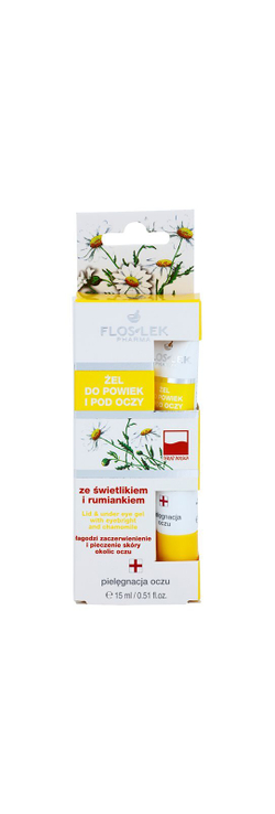 FlosLek Pharma Eye Care - гель для области вокруг глаз с скайлайтом и ромашкой /   15  ml  / GTIN 5905043001777