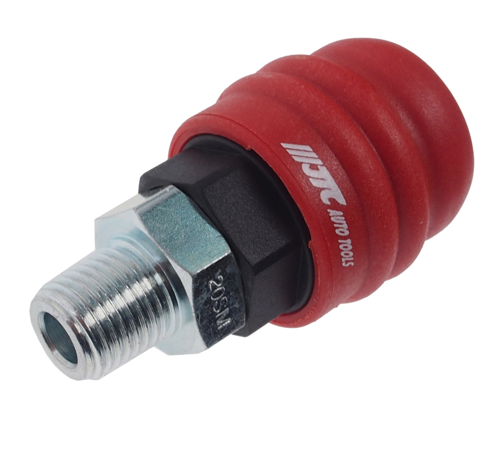 Переходник для компрессора M1/4" быстросъемный наружная резьба композитный двухрежимный JTC