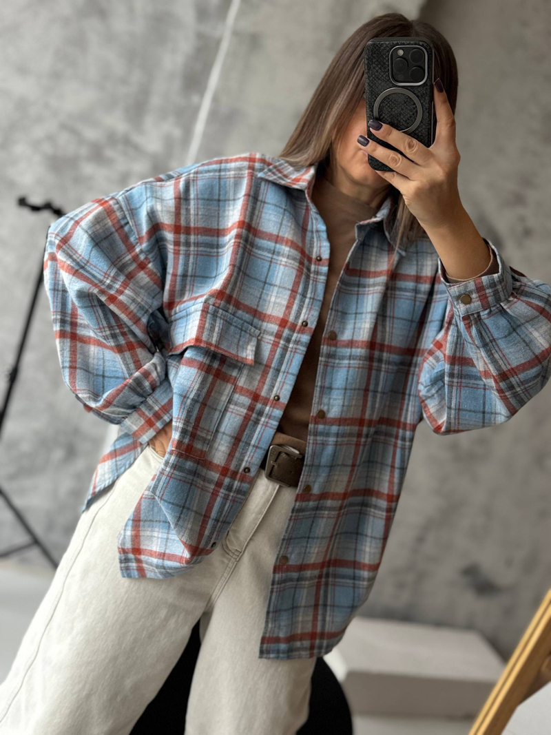 Рубашка женская арт. 226 цвет "голубой"