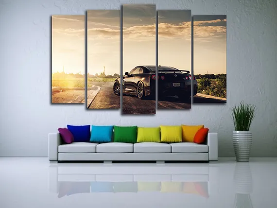 Модульная картина "Nissan GTR"