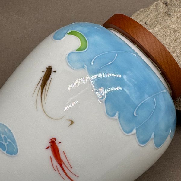 Чайница Рыбки, фарфор, 500мл