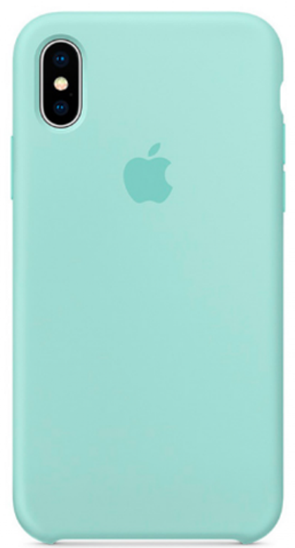 Чехол силиконовый для IPhone Xs Max Marine Green