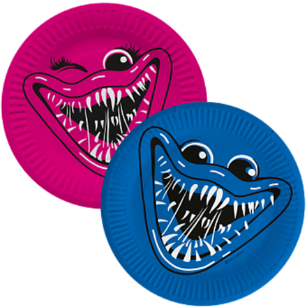 Распродажа Тарелки (7''/18 см) Зубастики Синий Фуше 6 шт.