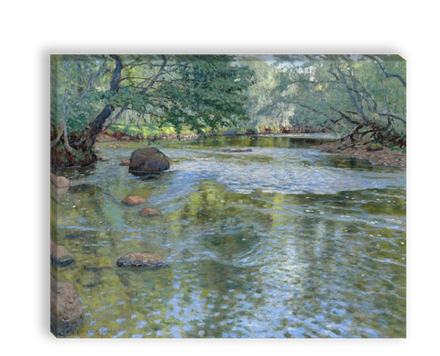 "Река", художник Богданов-Бельский, картина