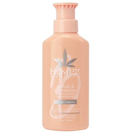 HEMPZ Гель для душа разглаживающий Абрикос и Клементин 236ml / Apricot & Clementine Smoothing Herbal Foaming Body Wash