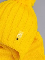 Шапка осенняя вязаная и снуд для детей