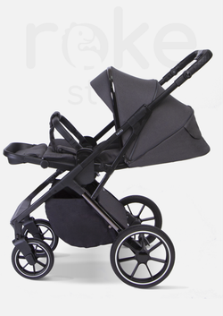 Peppy Коляска детская Tecla 2 в 1 Shadow Antrazit Chrome Edition (Графитовый)