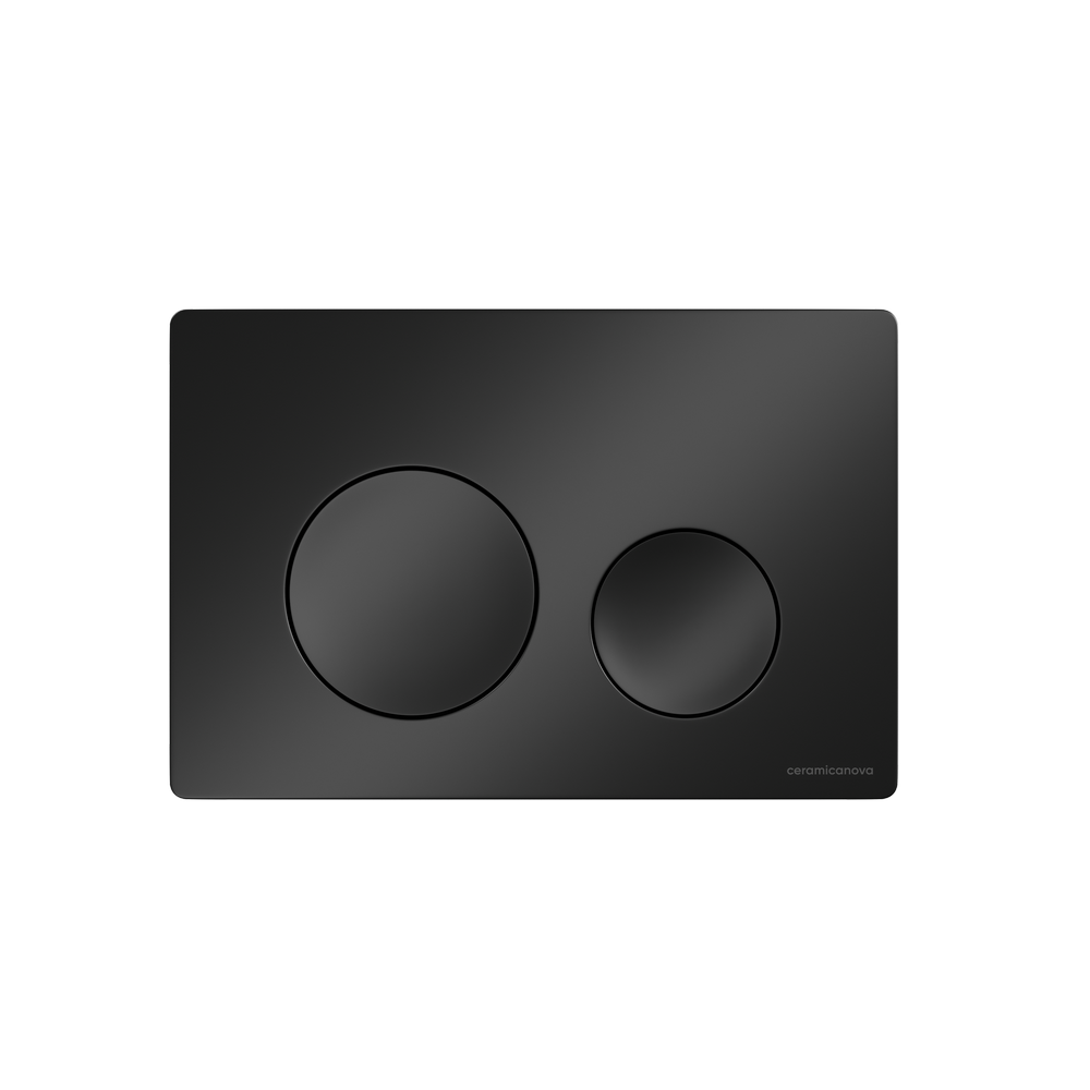 Система инсталляции для унитазов CERAMICANOVA Balance с кнопкой смыва Circle, цвет черный матовый, с креплениями, арт.CN121001MB