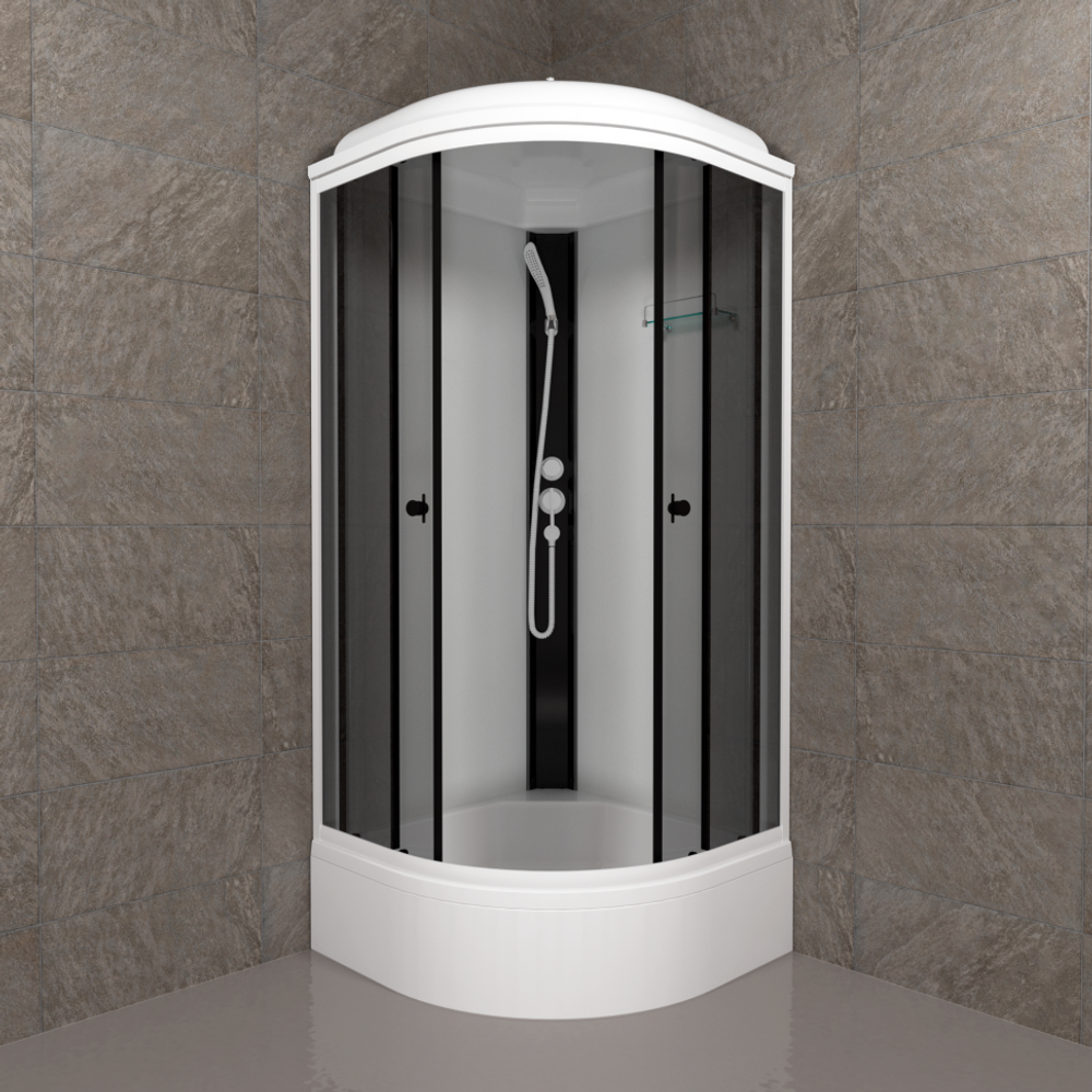 Душевая Кабина Грэй-Вайт 90*90 В