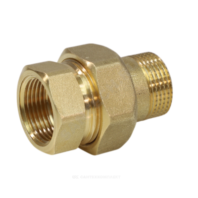 Соединитель латунь американка Ду 50 (2") прямой ВР/НР R18 Giacomini R18Y018