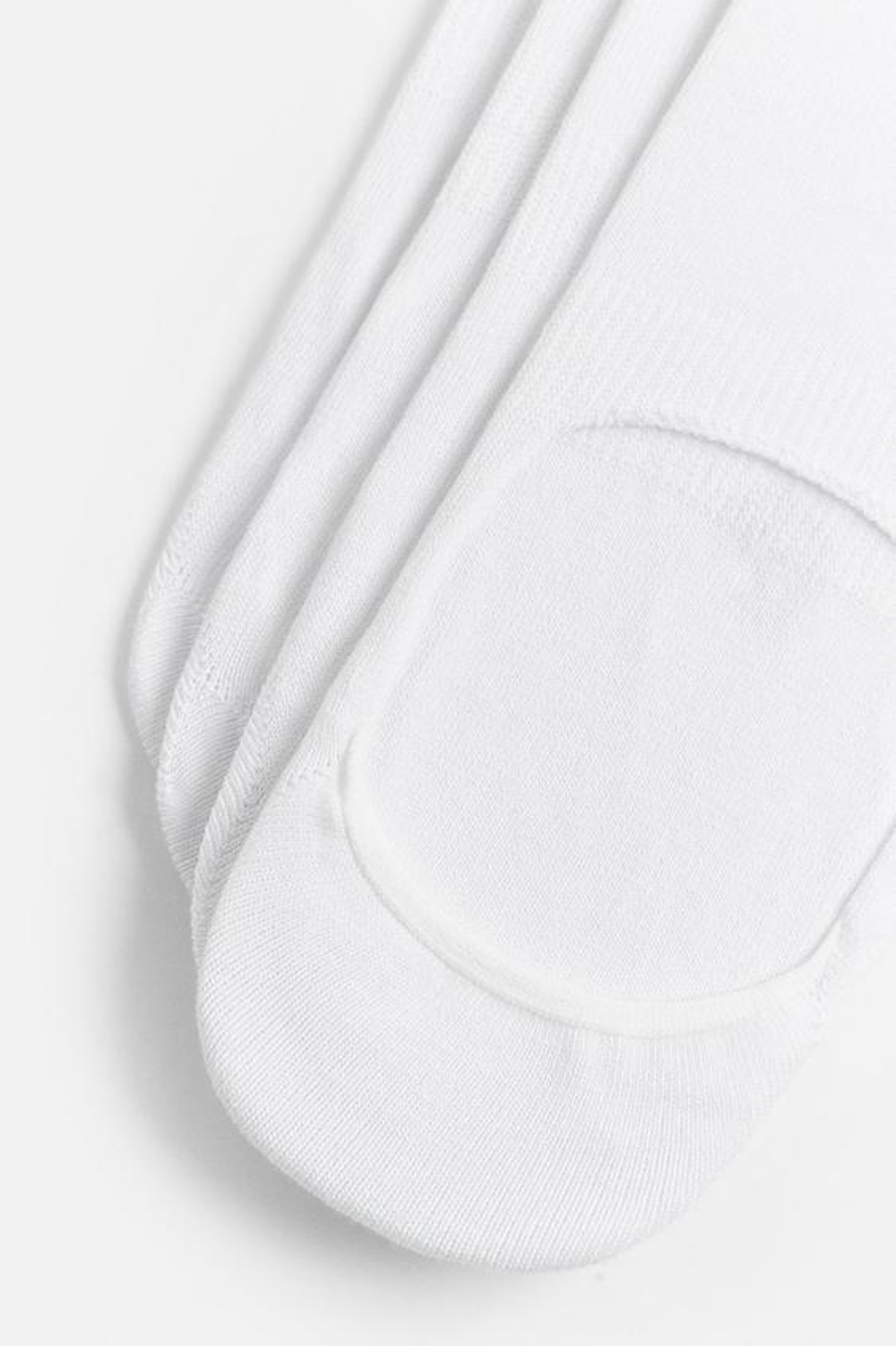 ZARA НАБОР ИЗ ЧЕТЫРЕХ ПАР КОРОТКИХ НОСКОВ, БЕЛЫЙ