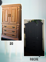 Краска для мебели, дерева и пластика матовая без запаха Гумвнутрянка палисандр 1 литр.