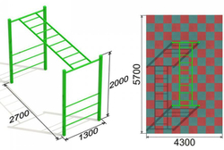 Рукоход Прямой для детской спортивной площадки