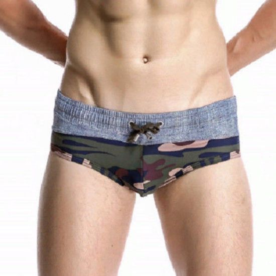 Мужские плавки брифы серые Seobean