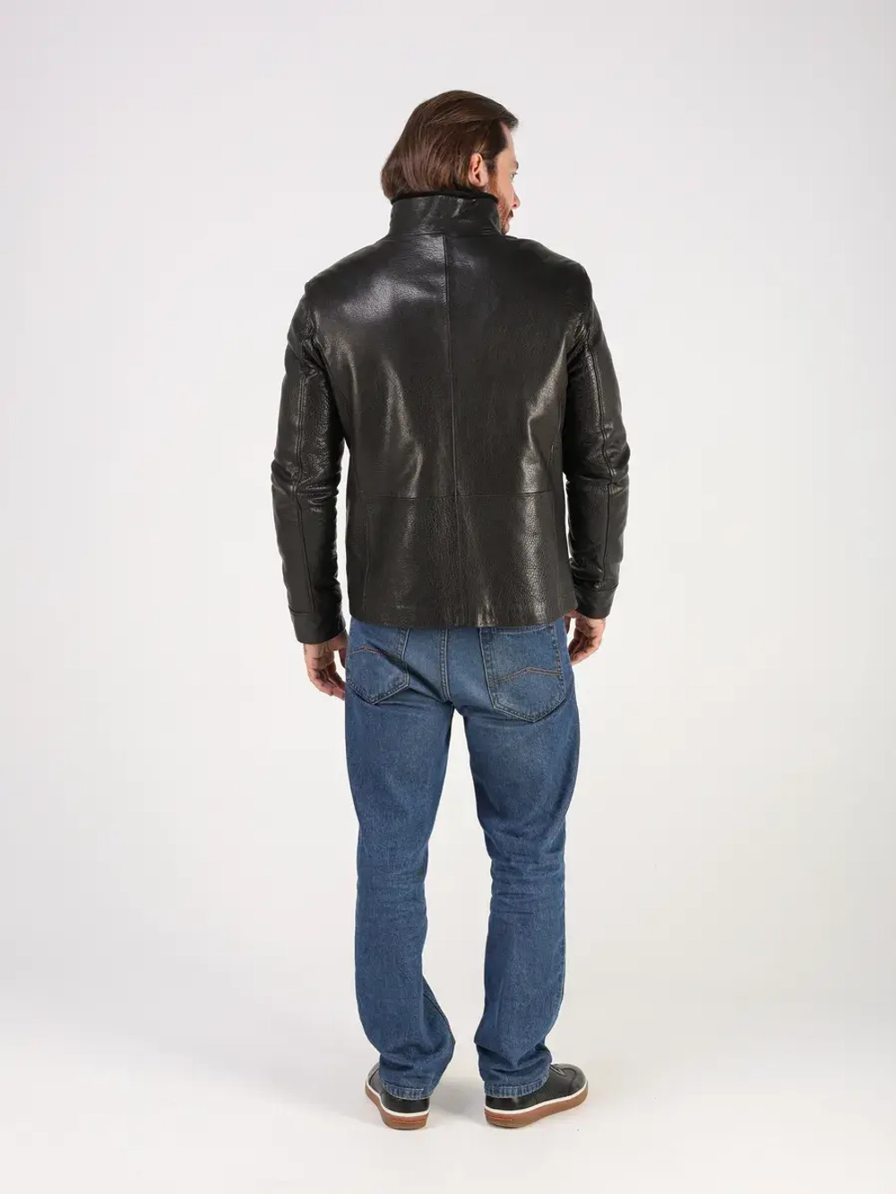 Дубленка куртка зимняя натуральная кожаная