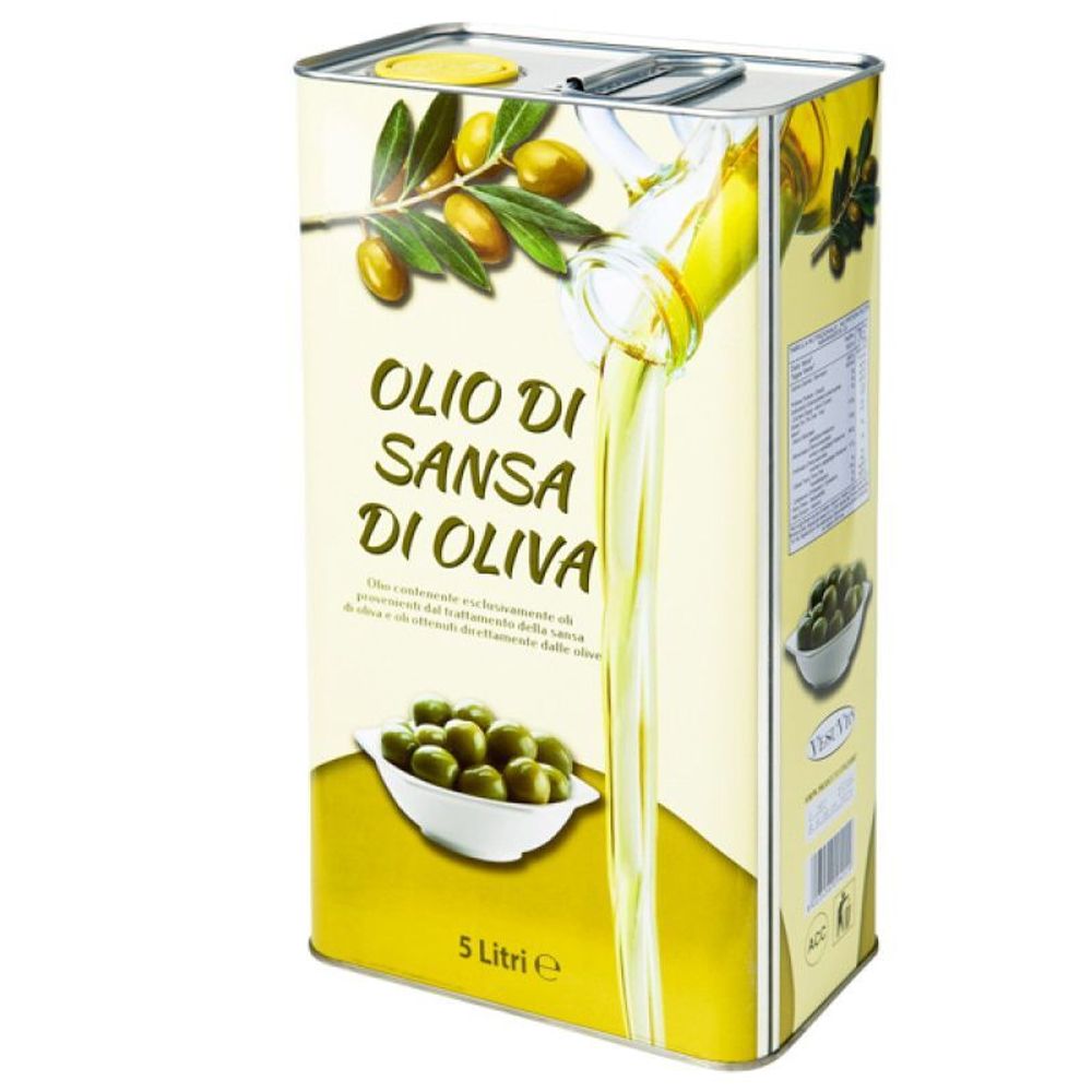 Масло оливковое Olio di sansa di oliva для жарки 5л (Италия)