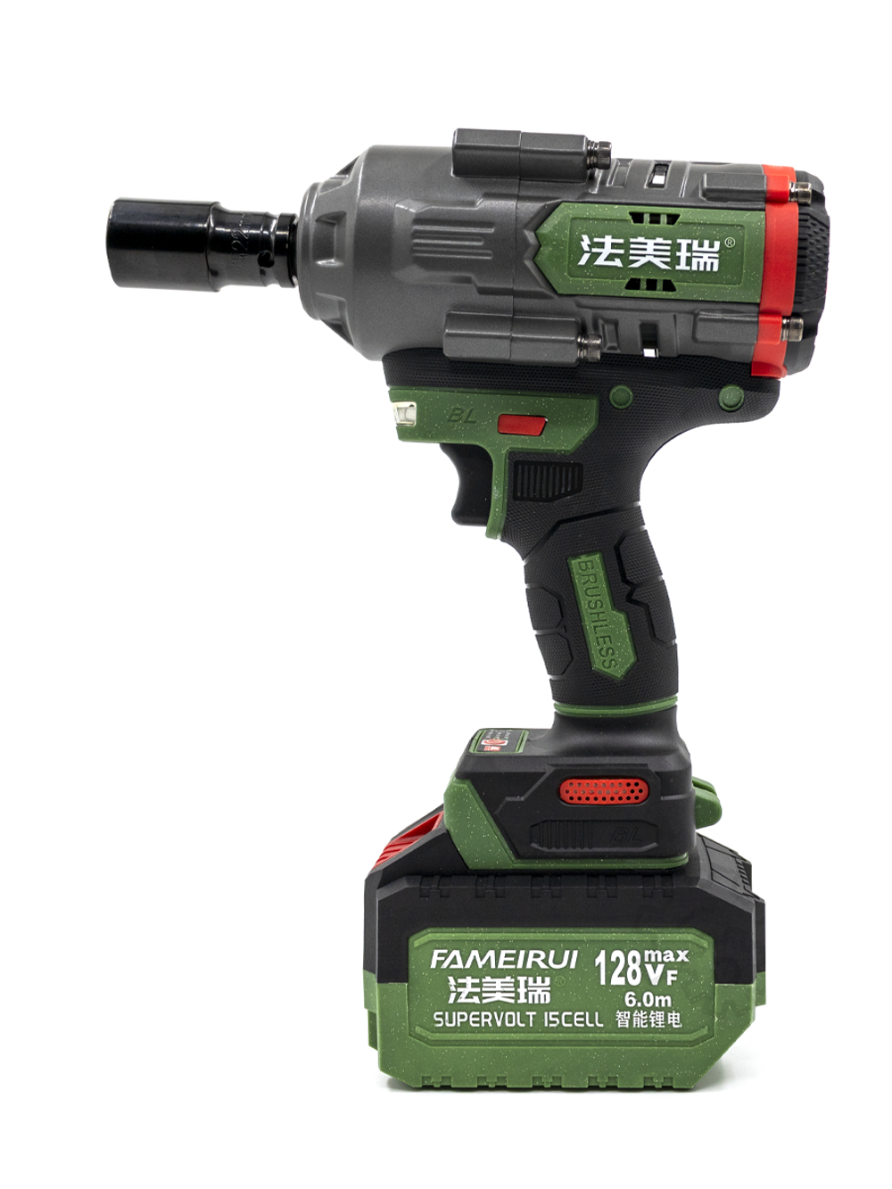 Ударный аккумуляторный гайковёрт FAMEIRUI 128VF 1000Н·м