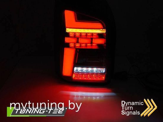 Фонари задние LED BAR BLACK SMOKE SEQ для VW T6 15-19 OEM BULB