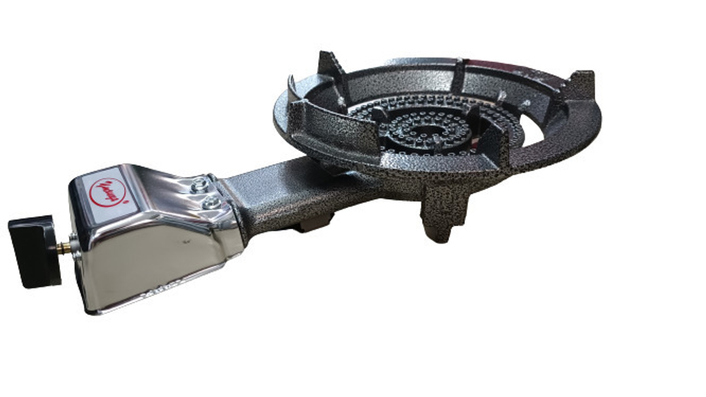 Горелка газовая высокой мощности чугунная с пьезорозжигом Умница ПГЧ- 1Н (6 кВт) для казанов/автоклавов/дистилляторов