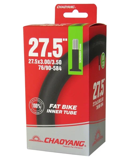 Камера CHAOYANG 27.5*3.0/3.50,76/90-584, чёрная, 650061