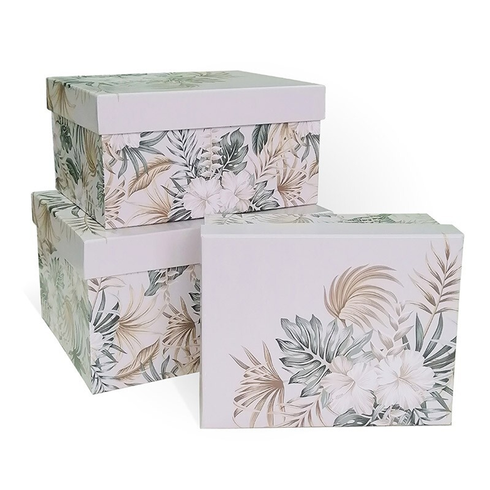Коробка Прямоугольник 19*15*9 Тропики 1шт