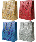 Пакет подарочный 18*23*10см. "Сердечки" (Darvish)