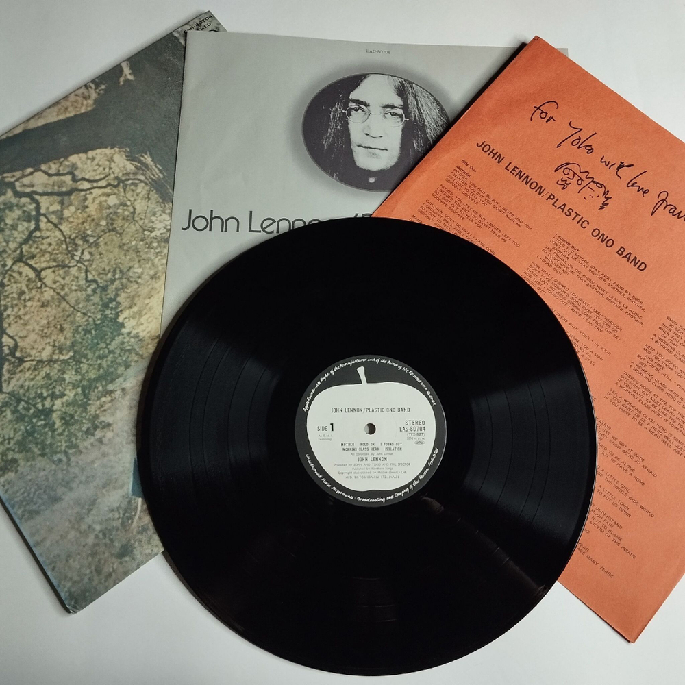 Винтажная виниловая пластинка LP John Lennon Plastic Ono Band (Japan 1977) (No Obi) I Found Out