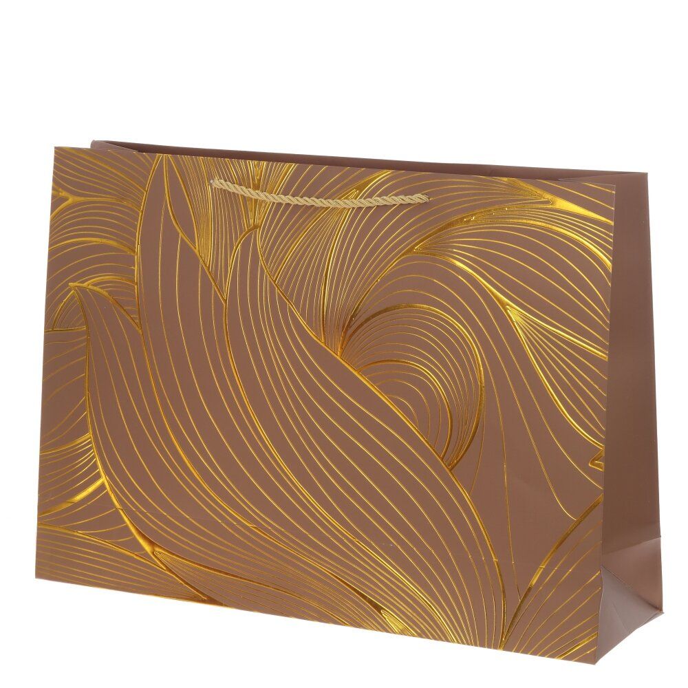 GAEM Пакет подарочный L (бумага 210г/м2, блок 12шт), L45 W12 H32 см, 4в.