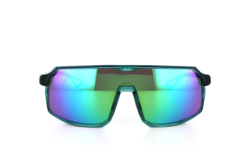 Спортивные очки с диоптриями HILX Inferno Shiny Crystal Green / Photochromic Purple Mirror Lens