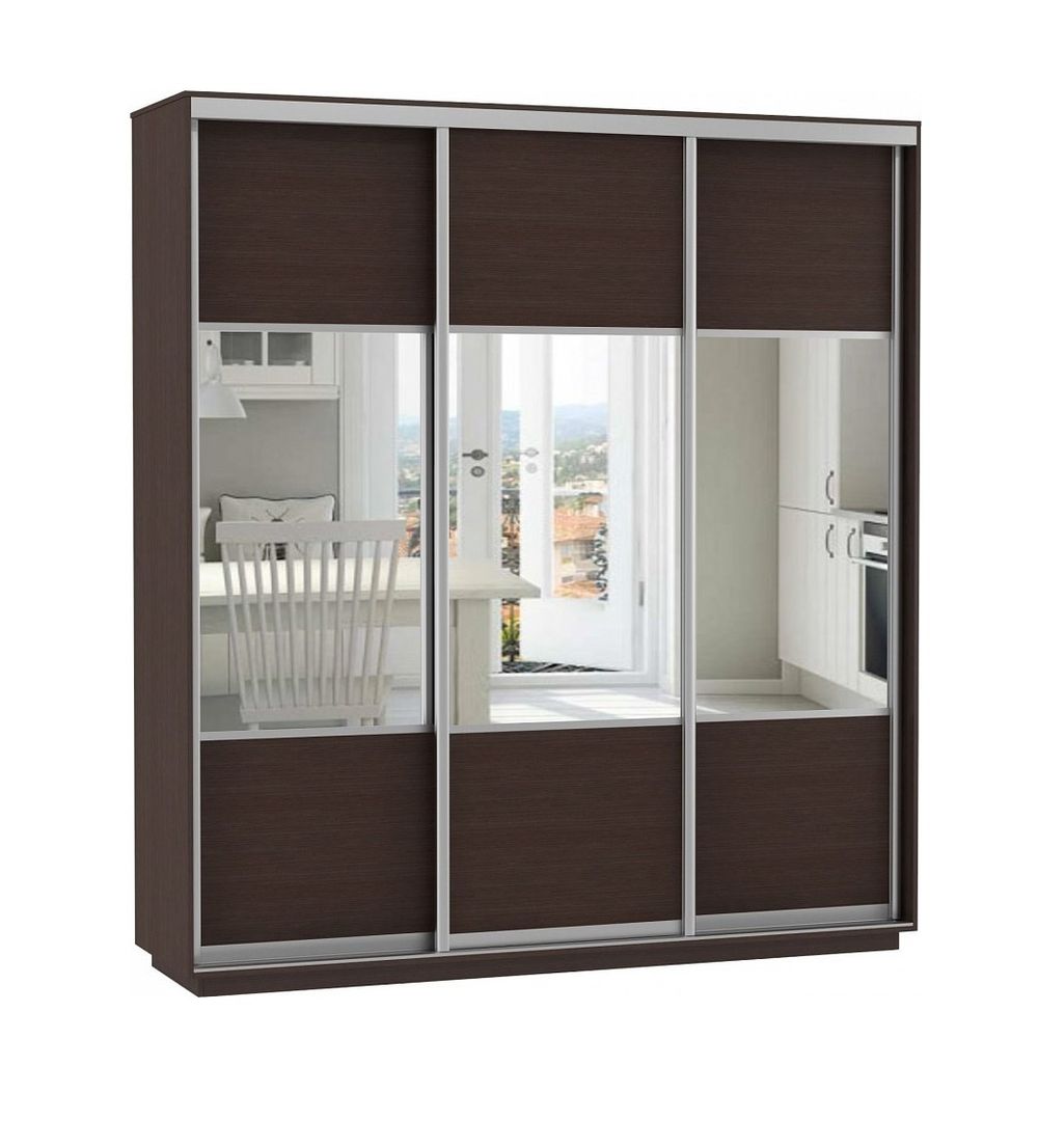 Шкаф-купе "Экспресс Комби Трио" (венге) 2400х1800, МК Е1, г. Белореченск