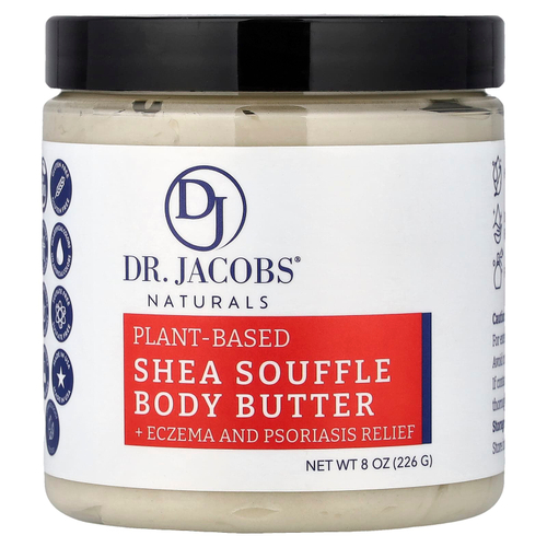 Dr. Jacobs Naturals, масло для тела с растительным маслом ши, без отдушки, 226 г (8 унций)