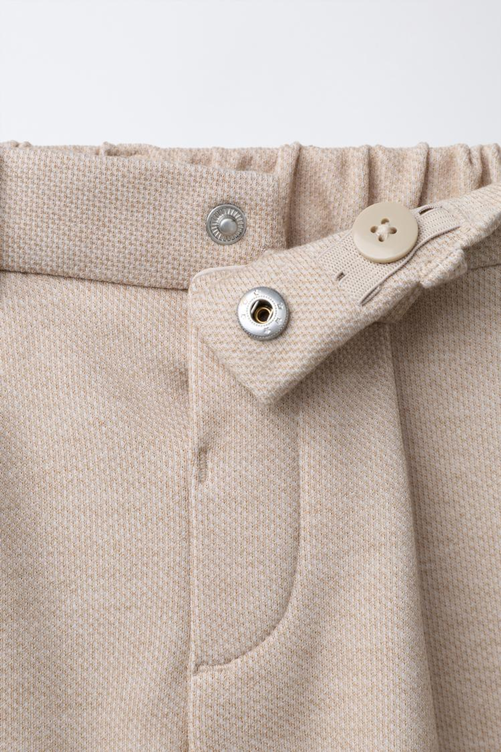 ZARA КОСТЮМНЫЕ БРЮКИ COMFORT, СВЕТЛО-БЕЖЕВЫЙ