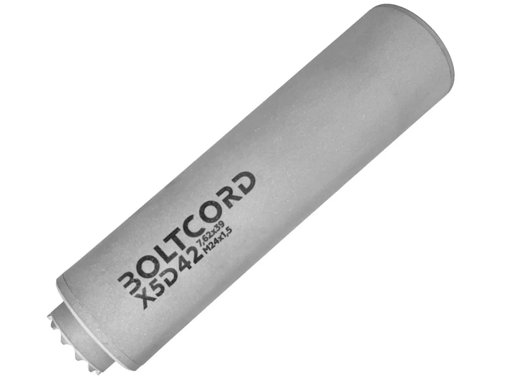 ДТКП BOLTCORD (5 камер), калибр 7.62, резьба M24x1.5,газоразгруженный,сталь (BC-D42-X5-300-M24x1,5)