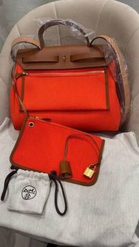 Hermes Herbag 31 Orange Mecano