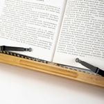 Подставка для книг и планшетов большая бамбуковая BRAUBERG, 34х24 см, регулируемый угол, 237896