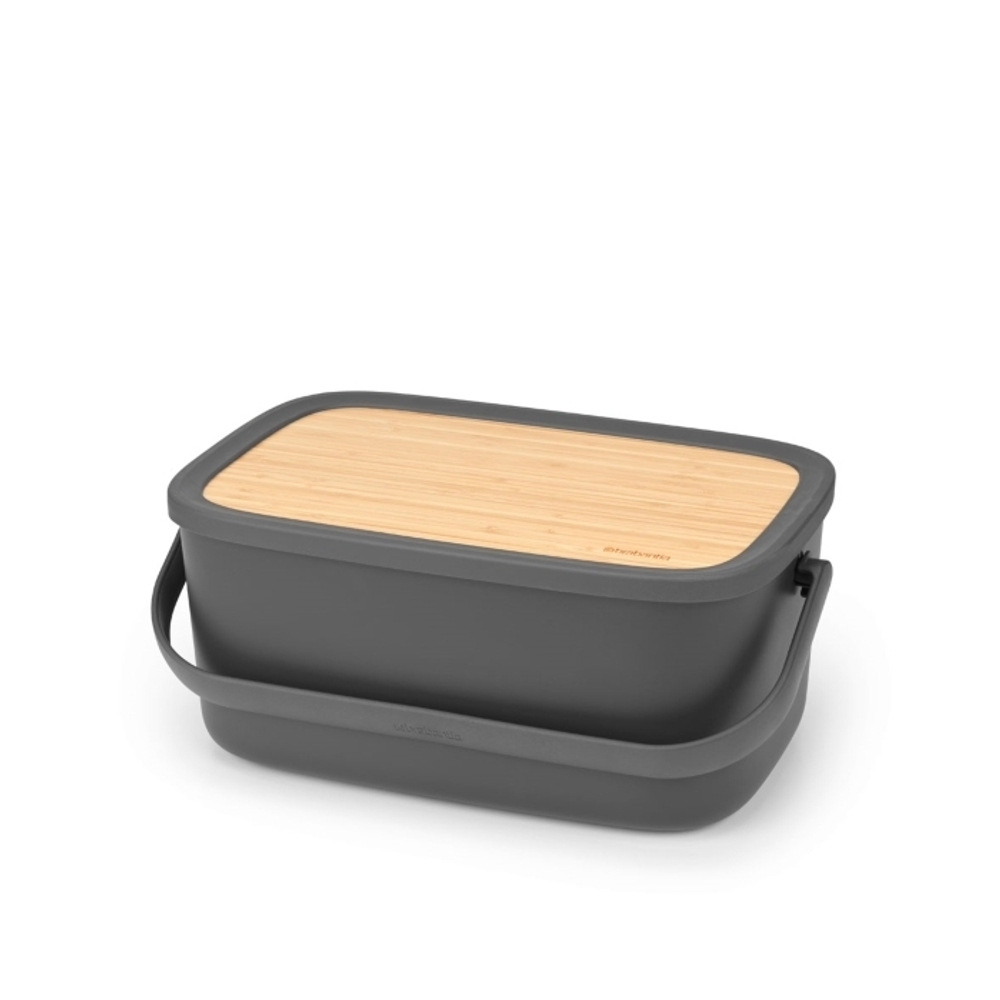 Хлебница Brabantia Nic темно-серая 128264