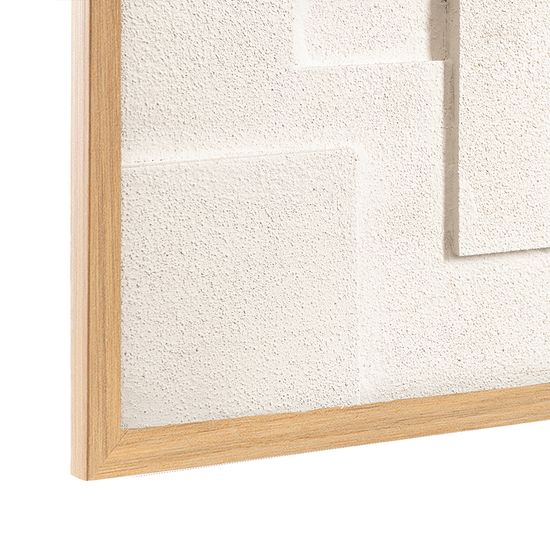 Панно декоративное с эффектом 3d minimalism, с бежевой рамой, 60х60 см