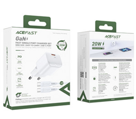 A73 mini PD20W GaN single USB-C charger set (C3-03) (EU)