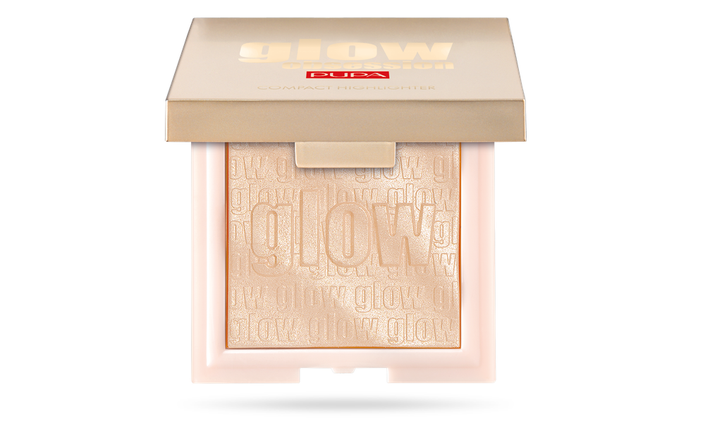 Pupa Хайлайтер для лица Glow Obsession, компактный, тон №100, Светлый золотой, 6 гр