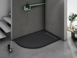 Душевой поддон из искусственного камня WeltWasser WW TRR 12090 STONE-BL R 120x90 10000004390 Черный